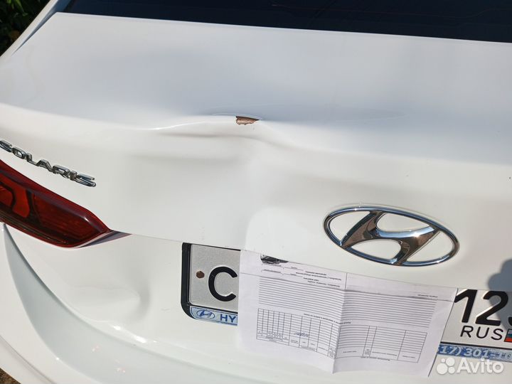 Крышка багажника на Хундай Солярис 2