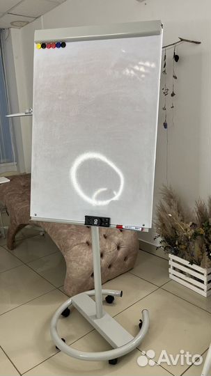 Доска флипчарт магнитно маркерная на колесах