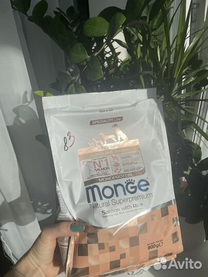 Корм для щенков monge