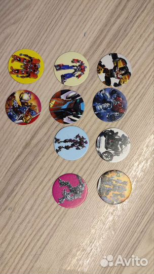 Фишки трансформеры коллекция 10 штук новые