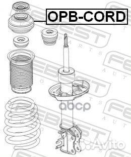 Опора переднего амортизатора в сборе opel corsa D