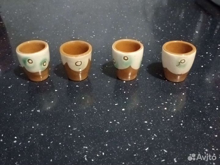 Фарфоровые стопки (рюмки) 4 шт