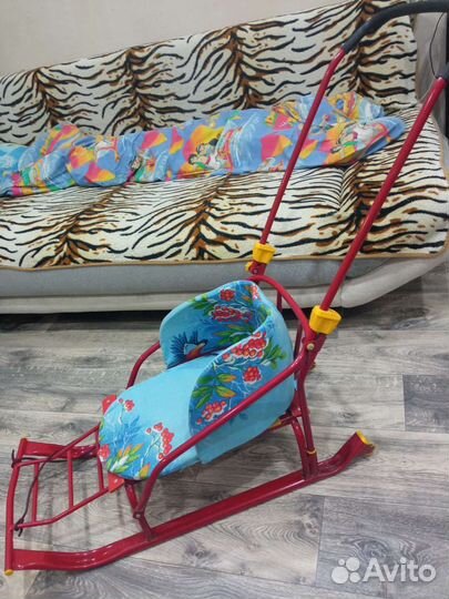 Санки коляска ника 8