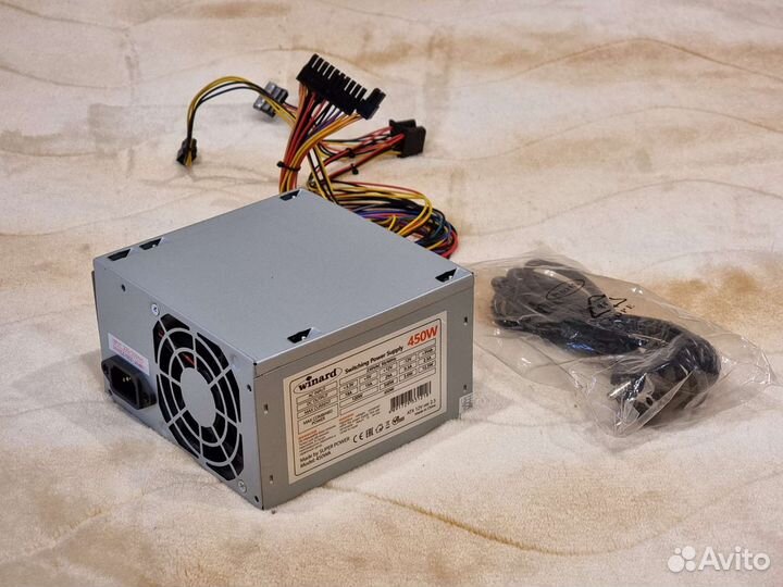 Новый Блок питания Winard 450W 450WA12 grey OEM