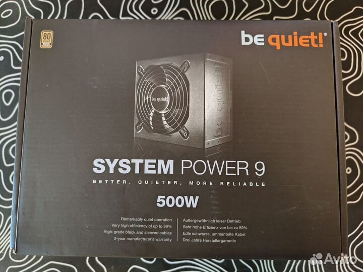 Блок питания be quiet 500