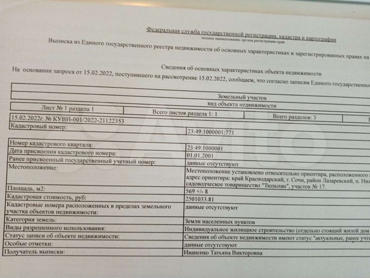 Участок 5,7 сот. (ИЖС)