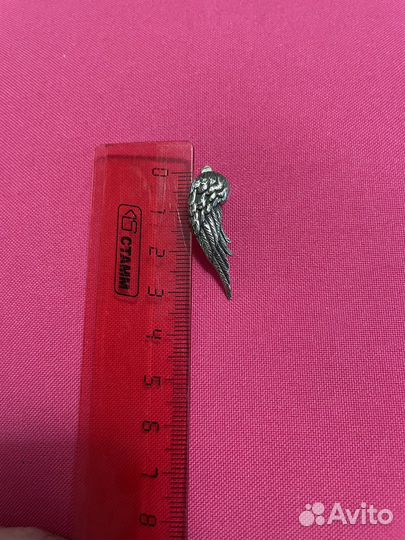 Комплект кольцо серьги подвеска крылья