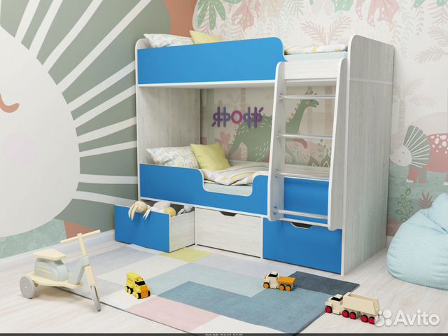 Детская двухъярусная кровать
