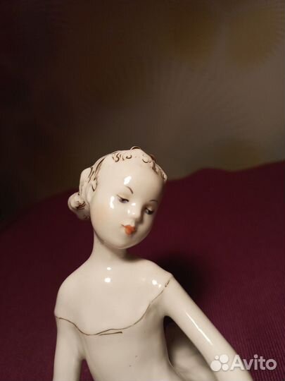 Статуэтка балерина СССР, фарфор,лфз