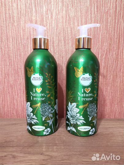 Herbal Essences пустой металлический флакон