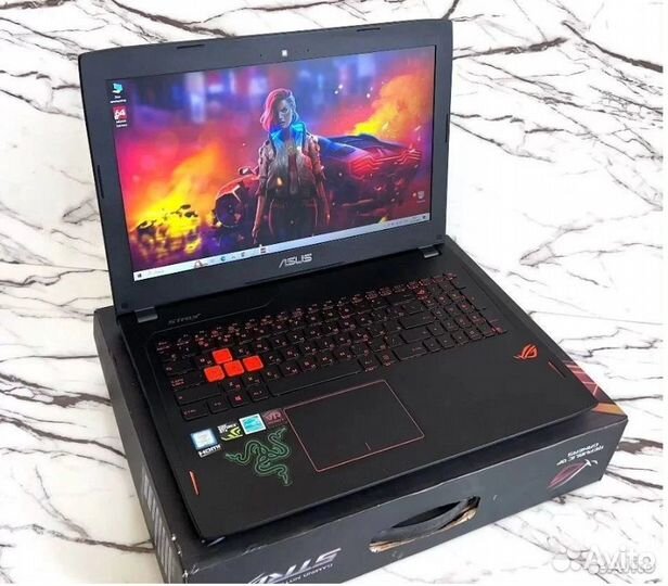 Мощный Ноутбук Asus ROG strix 15.6/Core i7/1070/16