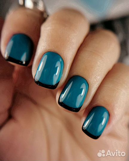 Маникюр гель-лак, модель на укрепление