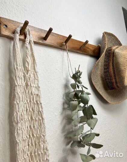 Вешалка настенная деревянная манго HM home