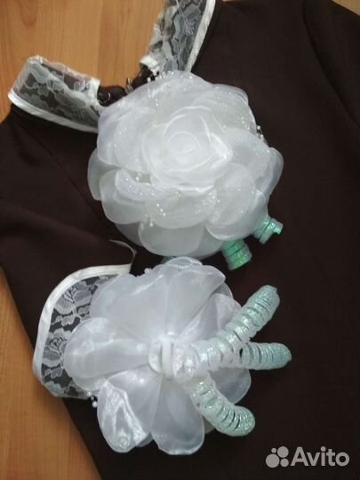 Банты для волос белые