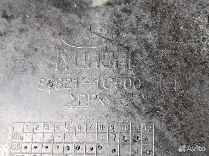 Локер подкрылок задний левый Hyundai Getz 1.4