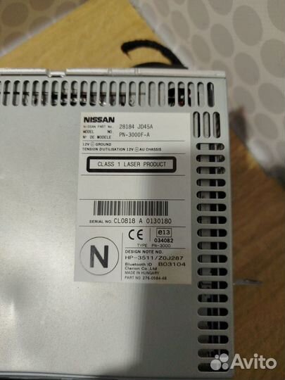 Магнитола Nissan Qashqai j10