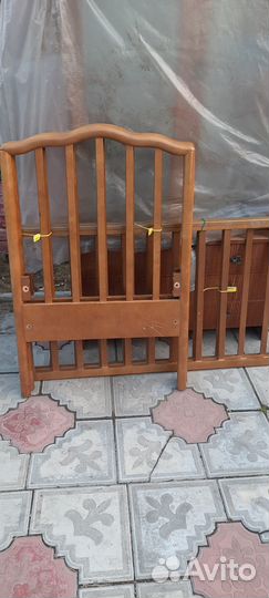 Детская кровать с новым матрасом