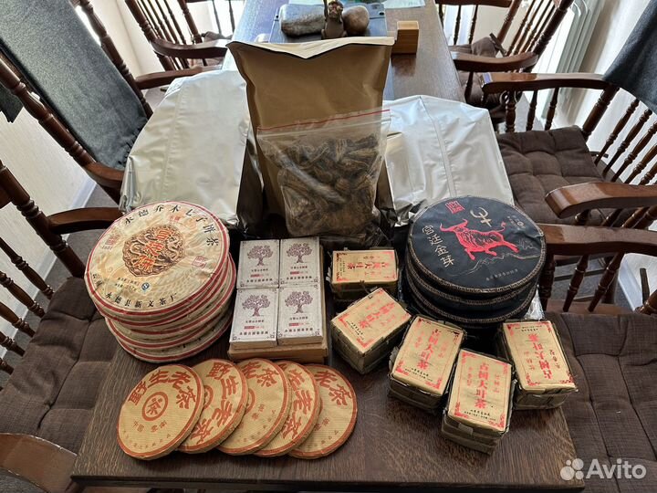 Чай Пуэр Шу Бодрящий Тонизирующий Блин Кирпич