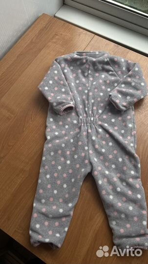Зимний комбинезон 92 и флисовая поддева