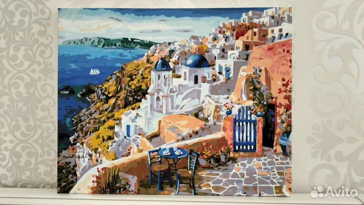 Картина Санторини 50 на 40