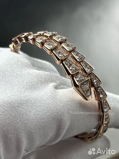 Браслет Bvlgari Serpenti 750 проба, бриллианты