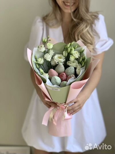 Букет из клубники в шоколаде