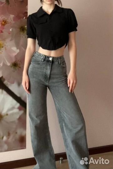 Темно серые джинсы