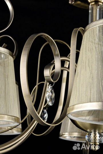 Люстра Freya в спальню арт-деко 6 ламп