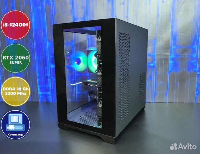 Мощный пк 2024 i5-RTX2060SUP-32DDR4-ELM9067345-H610