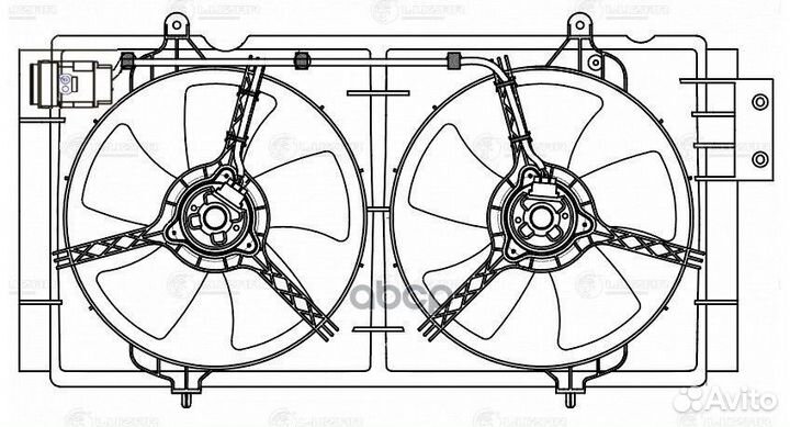 Вентилятор радиатора lifan solano 16- (2 вент.)