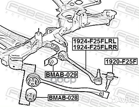 Сайленблок передней подвески BMW X3 F25 2009- b