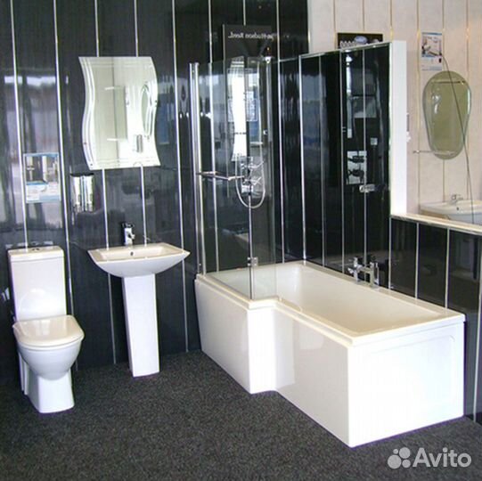 Ремонт ванной,туалета - панелями пвх