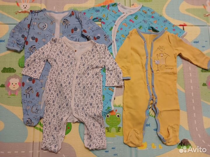 Слип 4шт + 2 боди, 62 размер