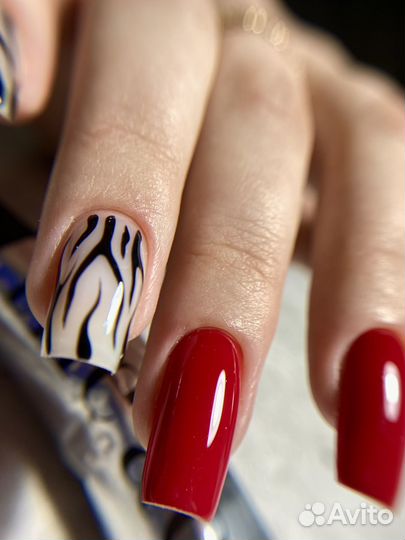 Маникюр за 1,5 часа, гель лак, наращивание ногтей