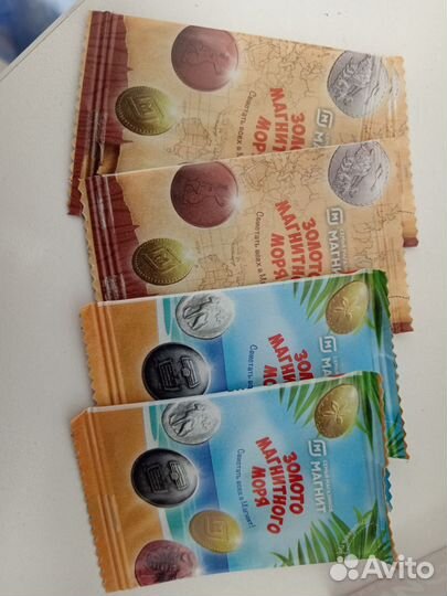 Монетки-стикеры магнит