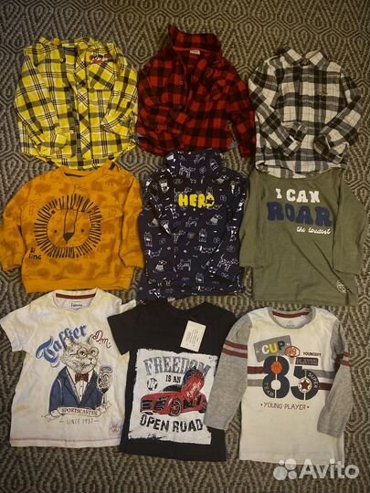 Пакет вещей для мальчика новые и бу (10 шт)