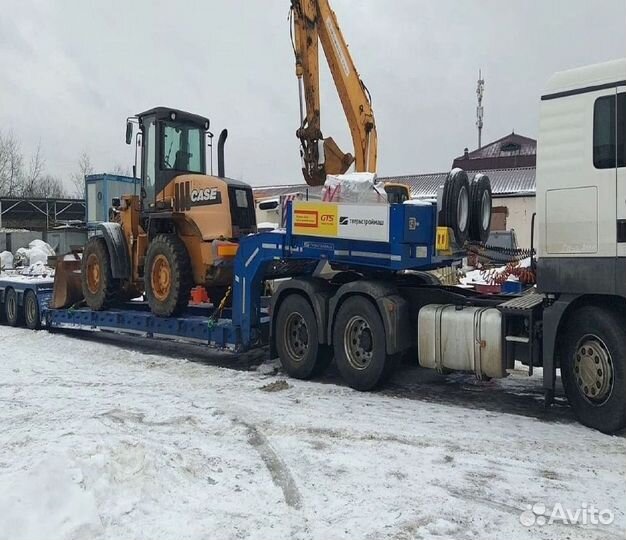 Грузоперевозки тралом негабаритных грузов