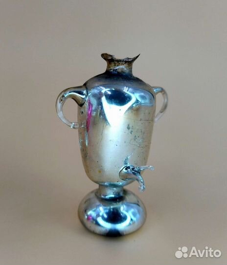 Ёлочные игрушки Самовар с чайником СССР