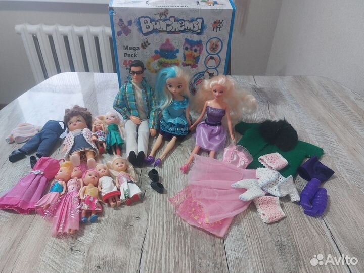 Куклы, конструктор пакетом на доставке