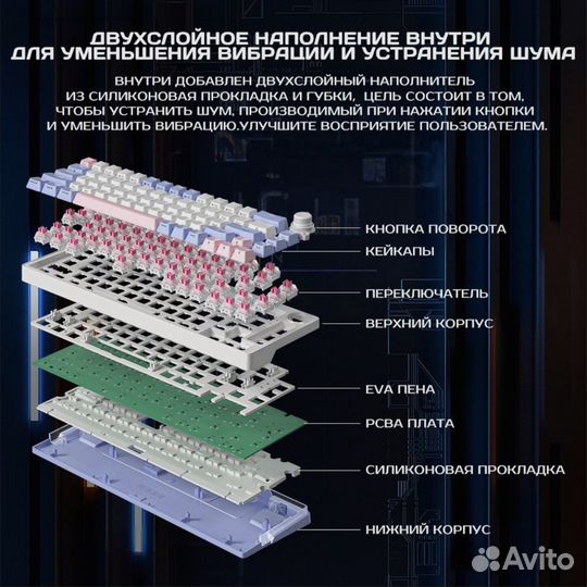 Механическая клавиатура игровая RGB