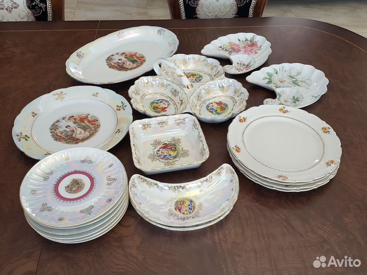 Много посуды разной