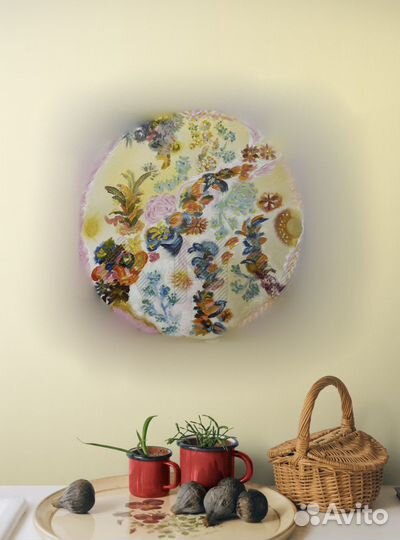 Картина маслом цветы абстракция