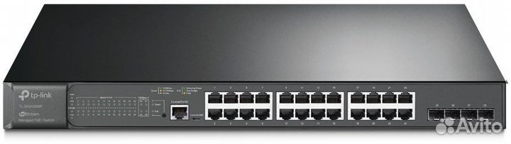 Коммутатор tp-link jetstream tl-sg3428mp black