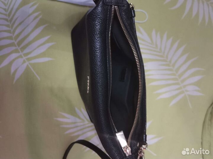 Сумка натуральная кожа furla черная