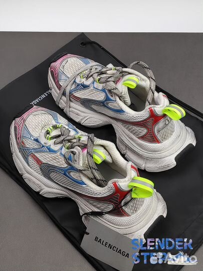 Balenciaga 3XL Sneaker Worn-Out - White Blue Red