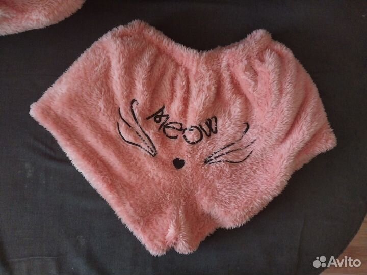 Пижама шорты и кофта с ушками