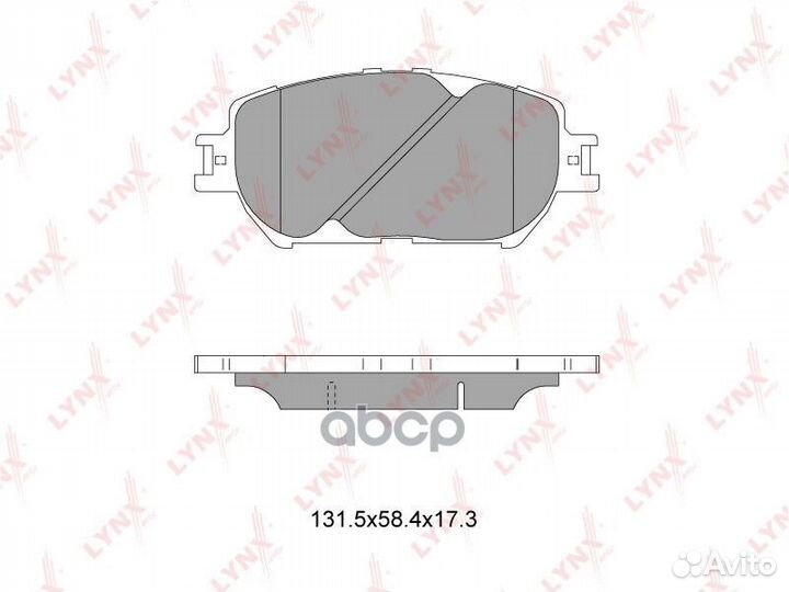 Колодки тормозные дисковые перед BD7522 LYN