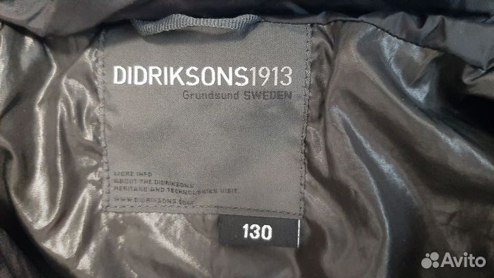 Куртка didriksons 130 см детская боленевая