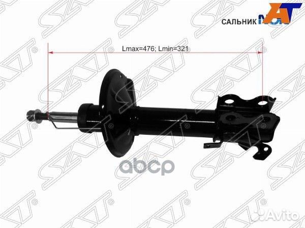 Стойка передняя toyota corolla II/corsa/cynos/S