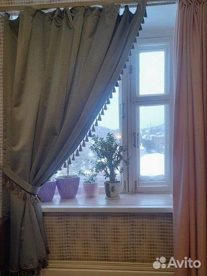 Дизайнерский комплект Штора с подхватом+скатерть